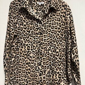 Chico's Animal Print Button-Up Shirt